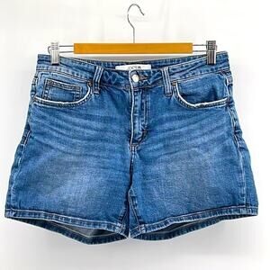 Joe’s Jeans mid rise distressed denim jeans shorts sz 27”